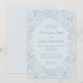 Cartes d'invitation de mariage Spring Whimsy (Devant / Derrière)