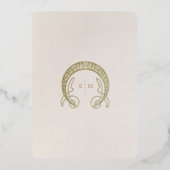 Cartes d'invitation de mariage Strelitzia Foil Nou (Verso)