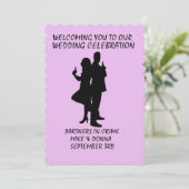 CARTES D'INVITATION DE MARIAGE THÈME GANGSTER GUNS (Debout devant)