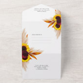 Cartes d'invitation de mariage tout-en-un Fleur de (Dehors)
