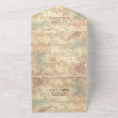 Cartes d'invitation de mariage tout-en-un Notes de (Dehors)