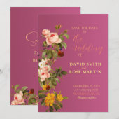 Cartes d'invitation de mariage uniques pour plante (Devant / Derrière)