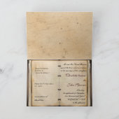 Cartes d'invitation de mariage vintage (Intérieur)