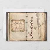 Cartes d'invitation de mariage vintage (Devant)