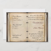 Cartes d'invitation de mariage vintage (Dos)