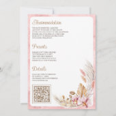 Cartes d'invitation de mariage western Bottes de c (Dos)