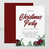 Cartes d'invitation de Noël (Devant / Derrière)