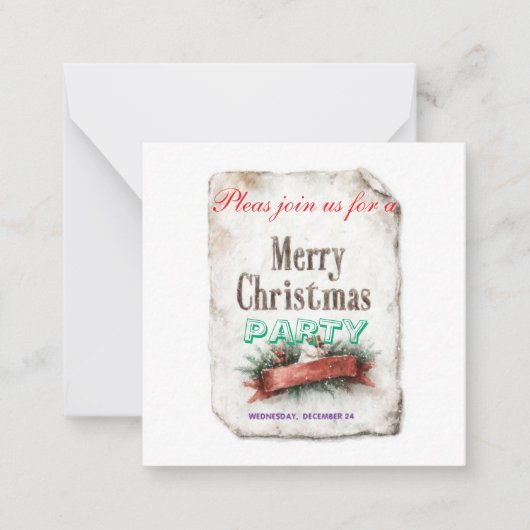 cartes d'invitation de Noël (Devant)