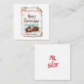 cartes d'invitation de Noël (Devant / Derrière)