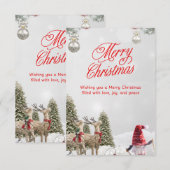 Cartes d'invitation de Noël (Devant / Derrière)