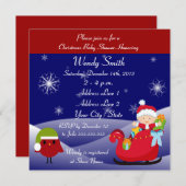 Cartes d'invitation de Noël Baby shower (Devant / Derrière)