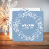 Cartes d'invitation de Noël. Contes de fées d'hive