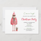 Cartes d'invitation de Noël imprimables Festives e (Devant)