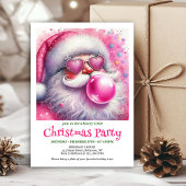Cartes d'invitation de Noël Lunettes de soleil drô