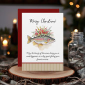 Cartes d'invitation de Noël pour la pêche