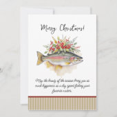 Cartes d'invitation de Noël pour la pêche (Devant)