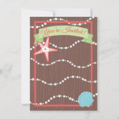 Cartes d'invitation de réception de mariage après  (Dos)