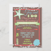 Cartes d'invitation de réception de mariage après  (Devant)