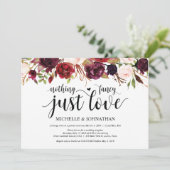 Cartes d'invitation de réception de mariage champê (Debout devant)