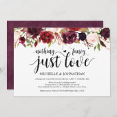 Cartes d'invitation de réception de mariage champê (Devant / Derrière)