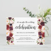 Cartes d'invitation de réception de mariage champê (Debout devant)