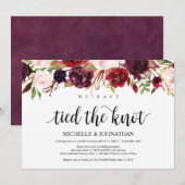 Cartes d'invitation de réception de mariage champê (Devant / Derrière)