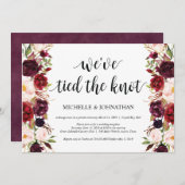 Cartes d'invitation de réception de mariage champê (Devant / Derrière)