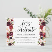 Cartes d'invitation de réception de mariage champê (Debout devant)