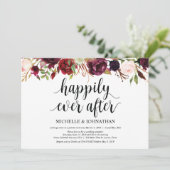 Cartes d'invitation de réception de mariage champê (Debout devant)