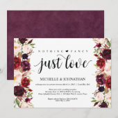 Cartes d'invitation de réception de mariage champê (Devant / Derrière)