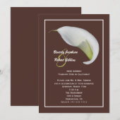 Cartes d'invitation de réception de mariage Chocol (Devant / Derrière)