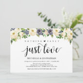 Cartes d'invitation de réception de mariage élégan (Debout devant)