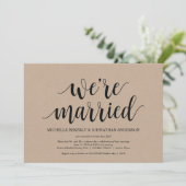 Cartes d'invitation de réception de mariage en elo (Debout devant)