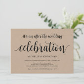 Cartes d'invitation de réception de mariage en elo (Debout devant)