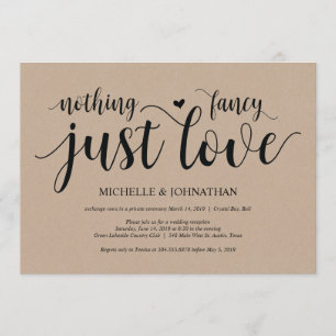 Cartes d'invitation de réception de mariage en fui