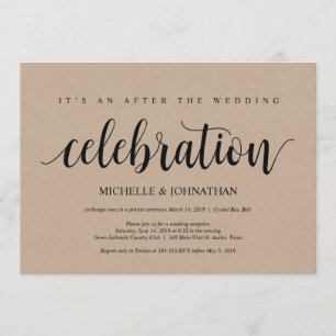 Cartes d'invitation de réception de mariage en fui