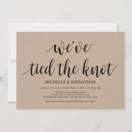 Cartes d'invitation de réception de mariage en kra (Devant)