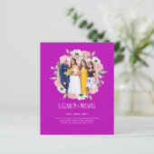 Cartes d'invitation de réception de mariage tendan (Debout devant)