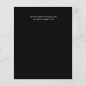 Cartes d'invitation de réception de mariage tendan (Dos)