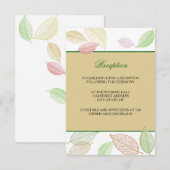 Cartes d'invitation de réception - Feuilles d'auto (Devant / Derrière)