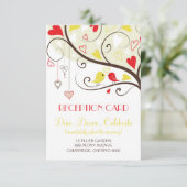 Cartes d'invitation de réception pour les amoureux (Debout devant)