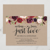 Cartes d'invitation de réception pour un mariage i (Devant / Derrière)