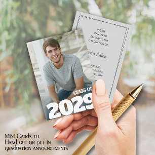 Cartes d'invitation de remise de diplôme de format