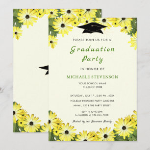 Cartes d'invitation de remise de diplômes avec cad