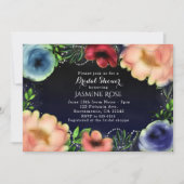 Cartes d'invitation de soirée chic à fleurs modern (Devant)