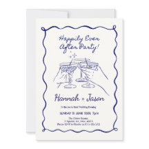 Cartes d'invitation de soirée de mariage amusantes