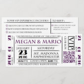 Cartes d'invitation de style billet (Devant / Derrière)