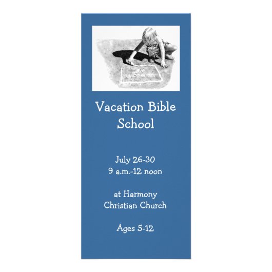 CARTES D'INVITATION D'ÉCOLE DE BIBLE DE VACANCES (Devant)