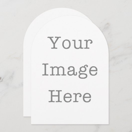 Cartes d'invitation découpées sur mesure – Formes  (Devant / Derrière)