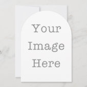 Cartes d'invitation découpées sur mesure – Formes  (Devant)